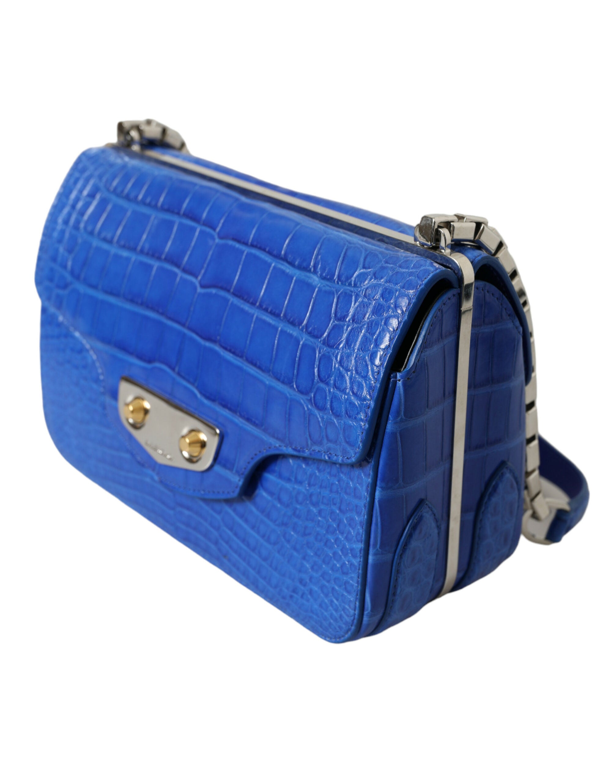 Balenciaga Mavi Egzotik Deri Neo Klasik Cüzdan Omuz Çantası El Çantası